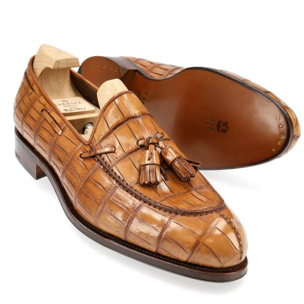 ALLIGATOR TASSEL LOAFERS 734 FOREST | Carmina Discount