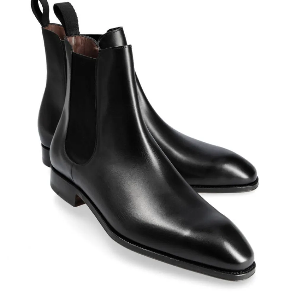 BLACK CHELSEA BOOTS 80216 SIMPSON | Carmina Fashion