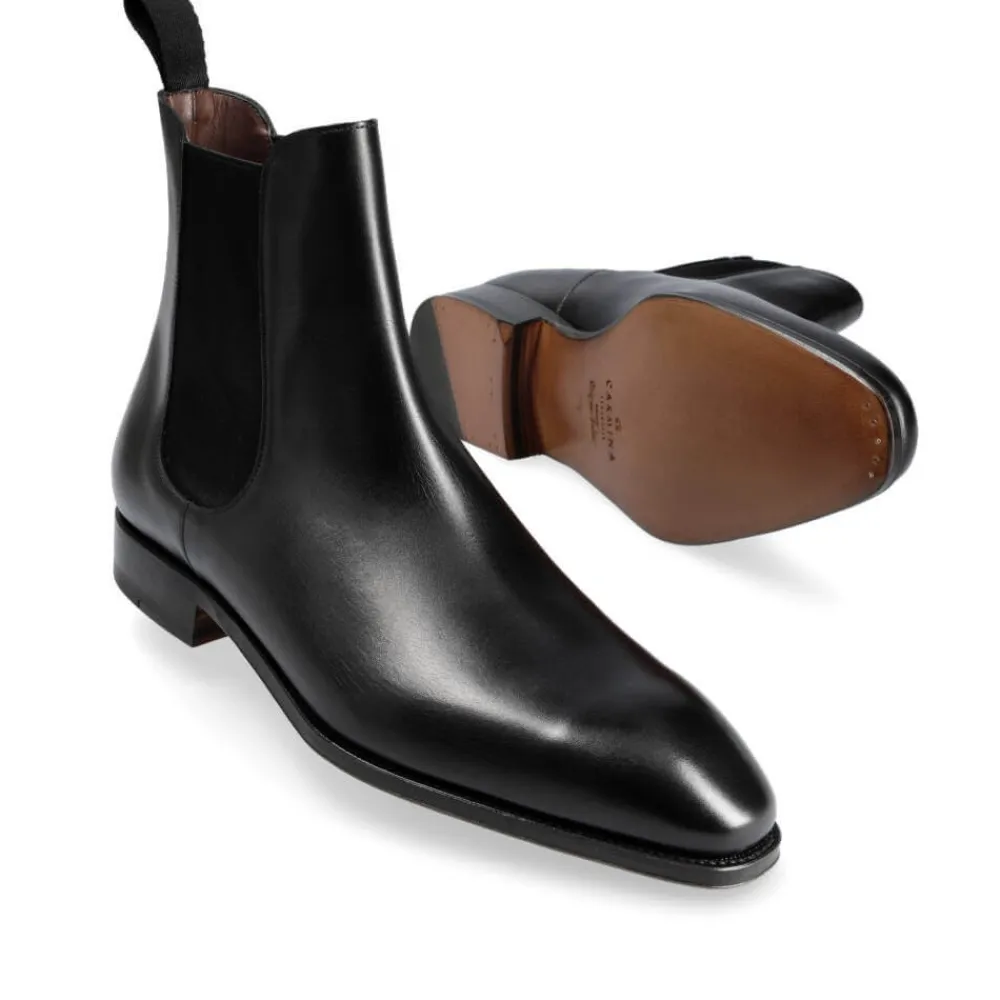 BLACK CHELSEA BOOTS 80216 SIMPSON | Carmina Fashion