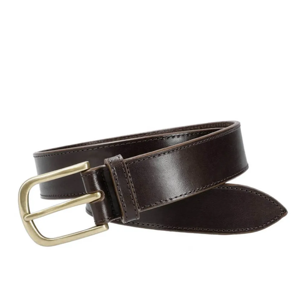 BROWN COWHIDE BELT | Carmina Fashion