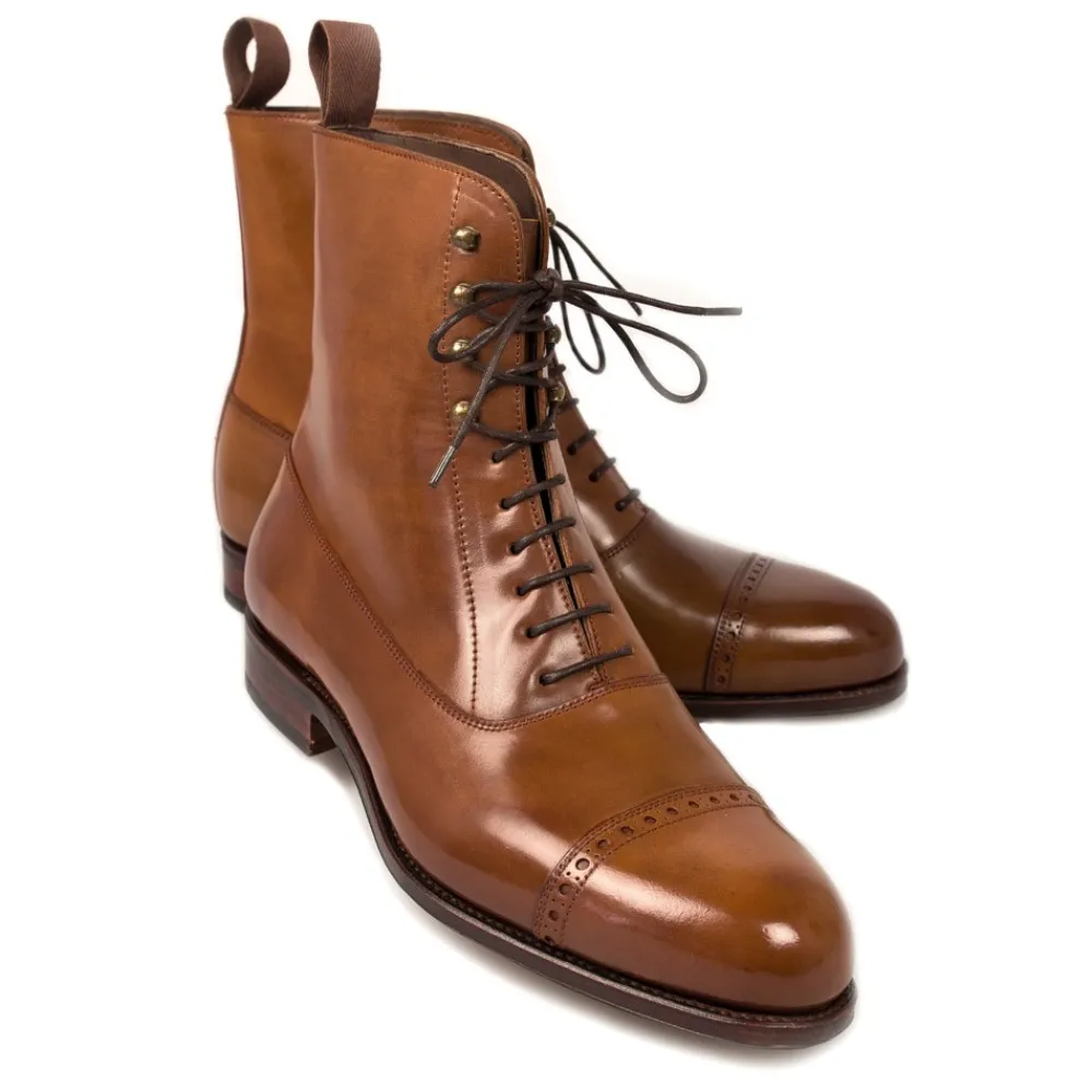 CORDOVAN BALMORAL BOOTS 80092 FOREST | Carmina Best Sale