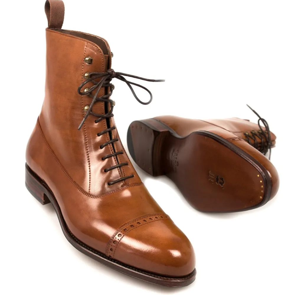 CORDOVAN BALMORAL BOOTS 80092 FOREST | Carmina Best Sale