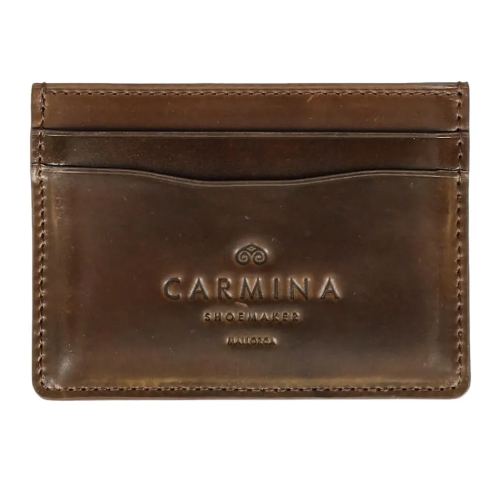 Cordovan card holder in Armagnac | Carmina Clearance