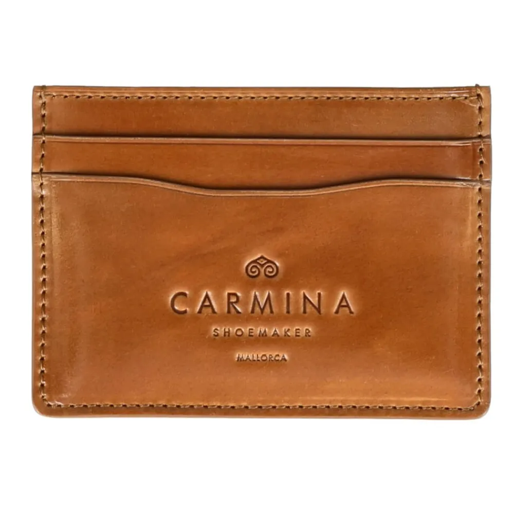 CORDOVAN CARD HOLDER IN BOURBON | Carmina Best