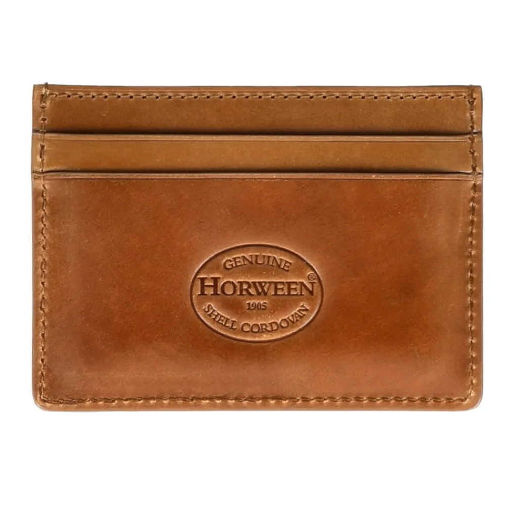 CORDOVAN CARD HOLDER IN BOURBON | Carmina Best