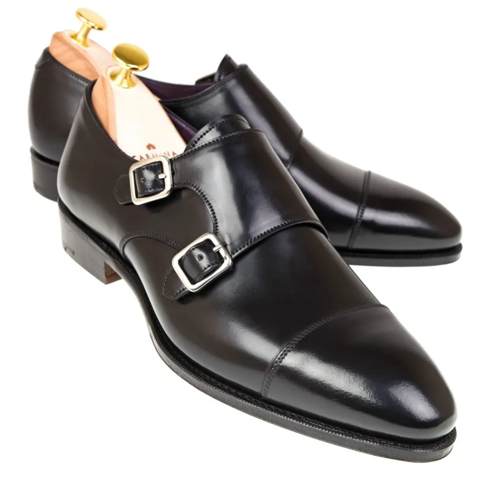 CORDOVAN DOUBLE MONK STRAP 80250 INCA | Carmina Sale