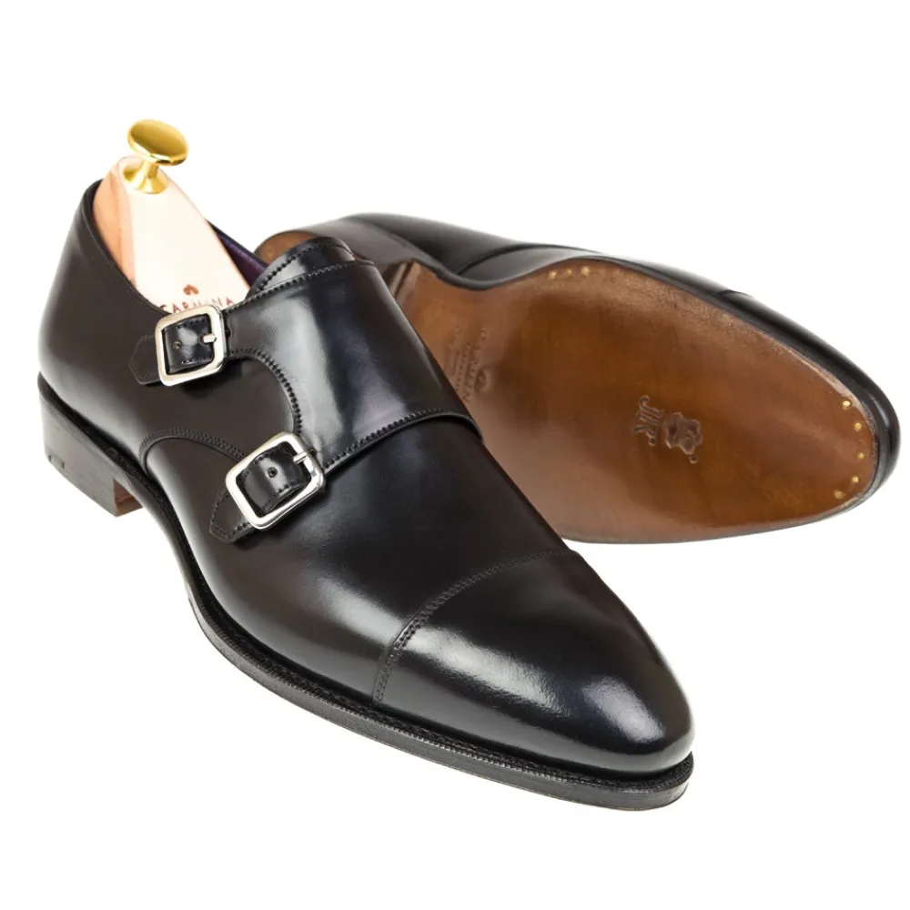 CORDOVAN DOUBLE MONK STRAP 80250 INCA | Carmina Sale