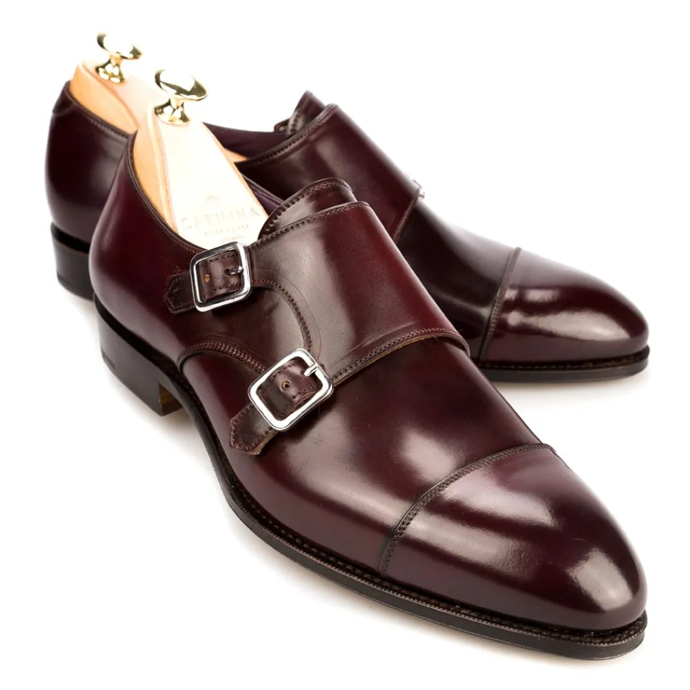 CORDOVAN DOUBLE MONK STRAPS 80250 INCA | Carmina Fashion