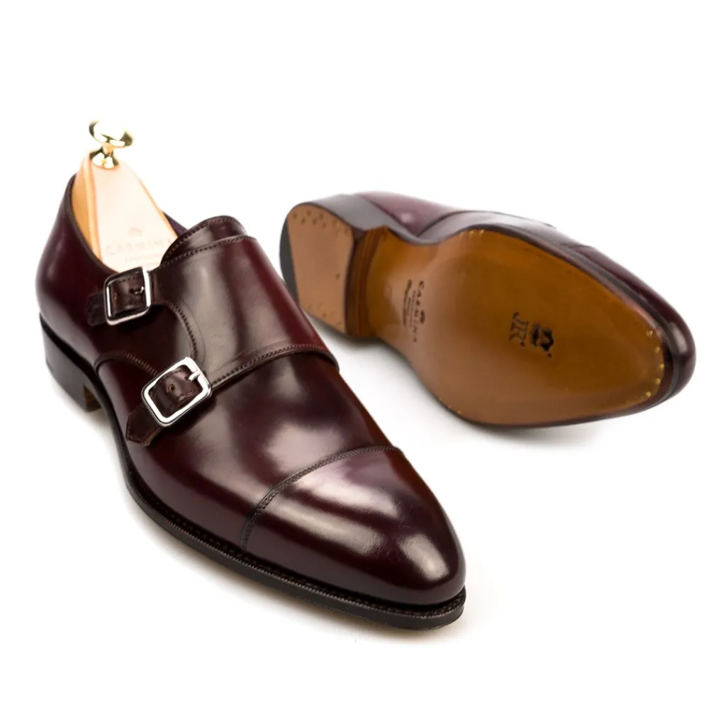 CORDOVAN DOUBLE MONK STRAPS 80250 INCA | Carmina Fashion