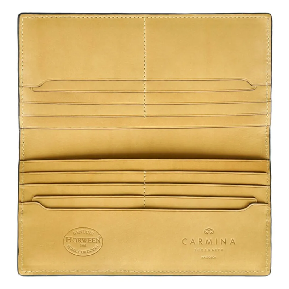 CORDOVAN LONG WALLET FOR MEN | Carmina Outlet