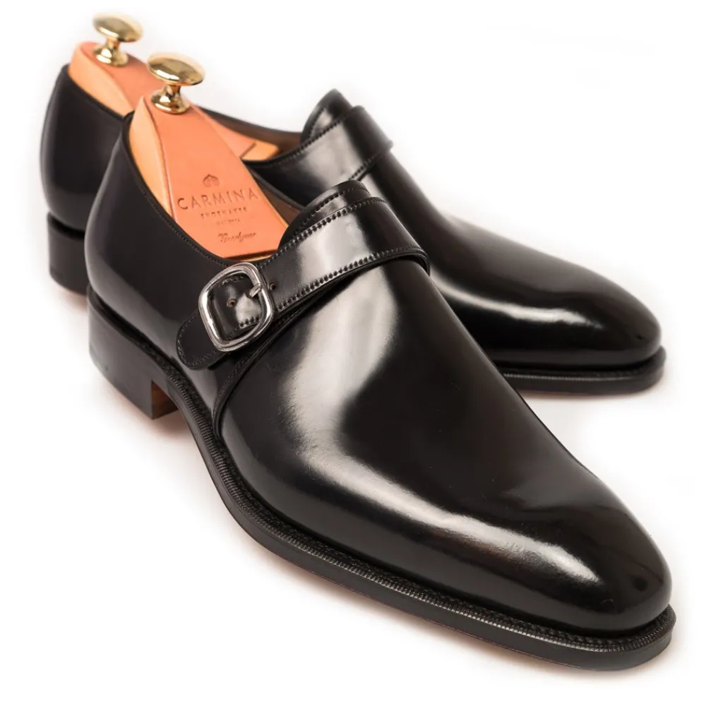 CORDOVAN MONK STRAPS 80156 RAIN | Carmina Hot