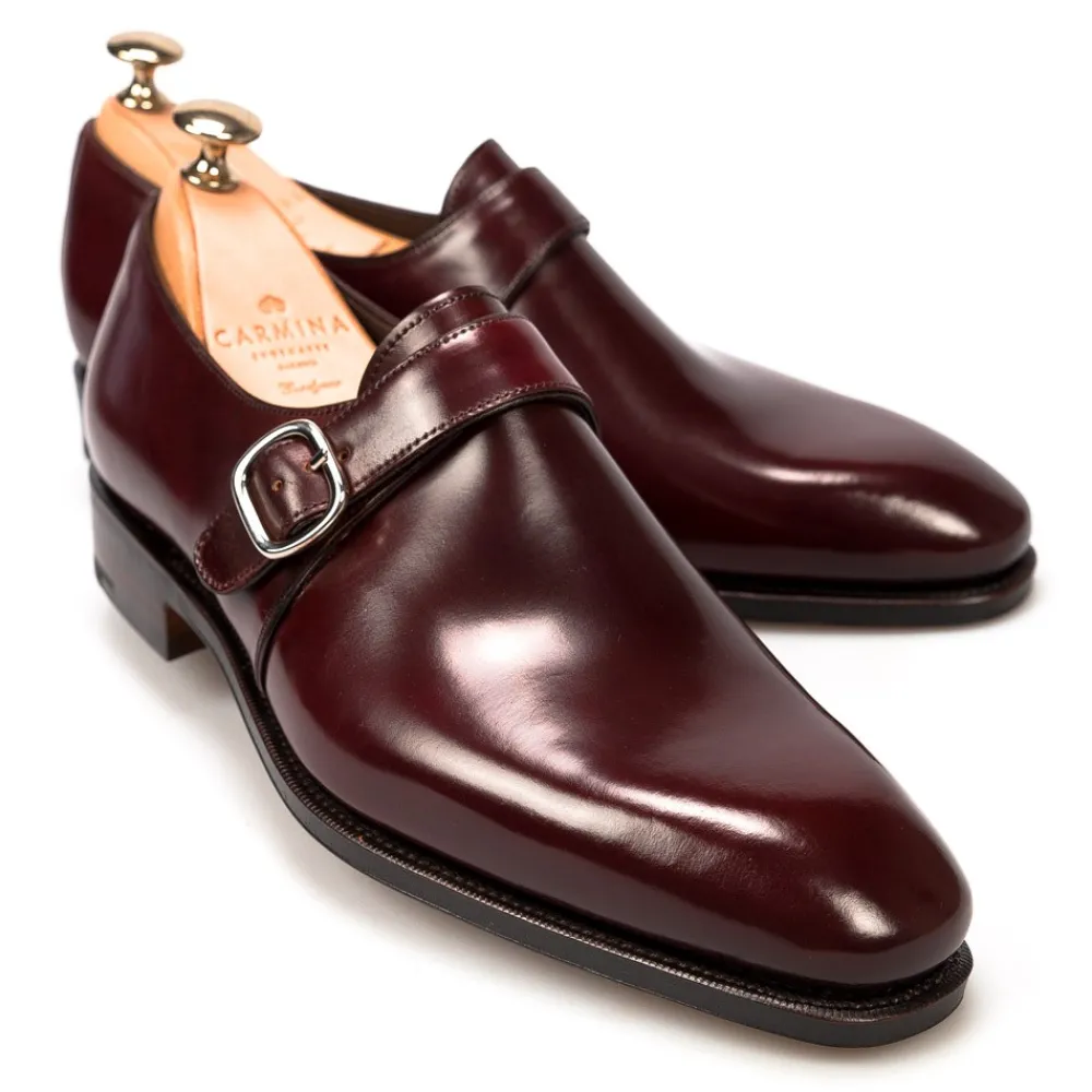 CORDOVAN MONK STRAPS 80156 RAIN | Carmina Outlet