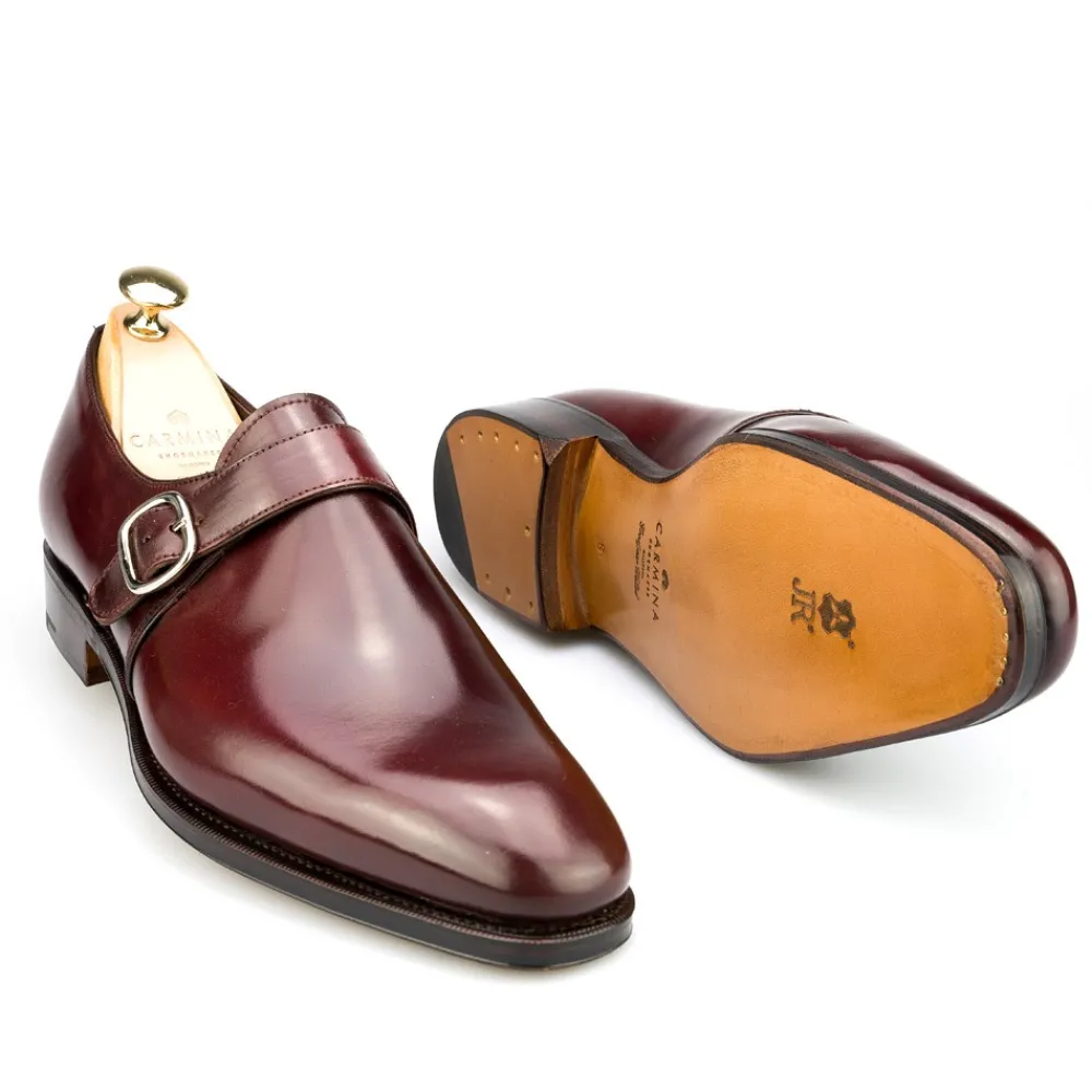 CORDOVAN MONK STRAPS 80156 RAIN | Carmina Outlet