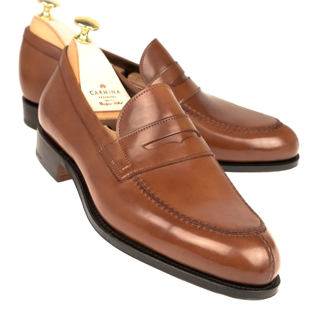 CORDOVAN PENNY LOAFERS 923 FOREST | Carmina Outlet