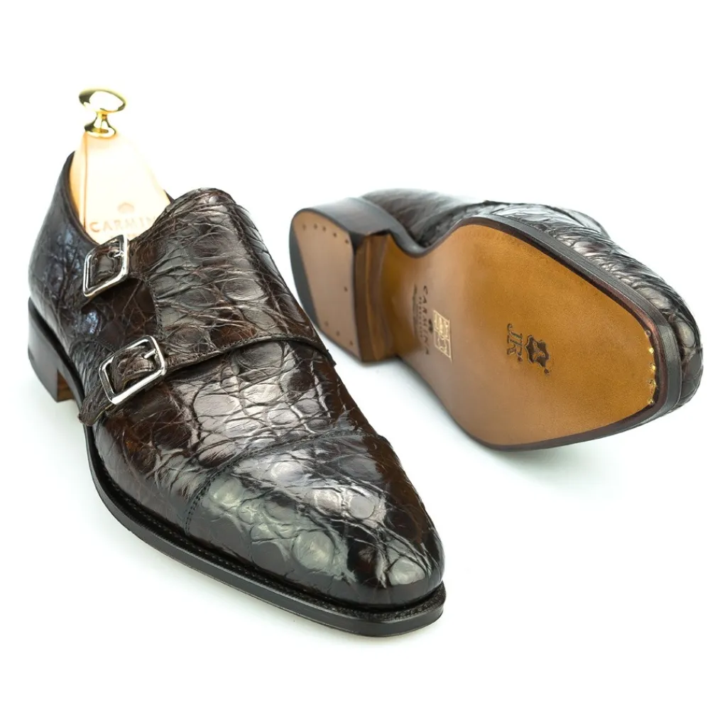 CROCODILE DOUBLE MONK SHOES 10003 | Carmina Online