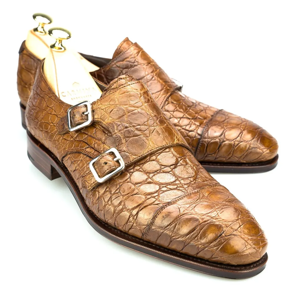 CROCODILE DOUBLE MONK SHOES 10003 SIMPSON | Carmina Store