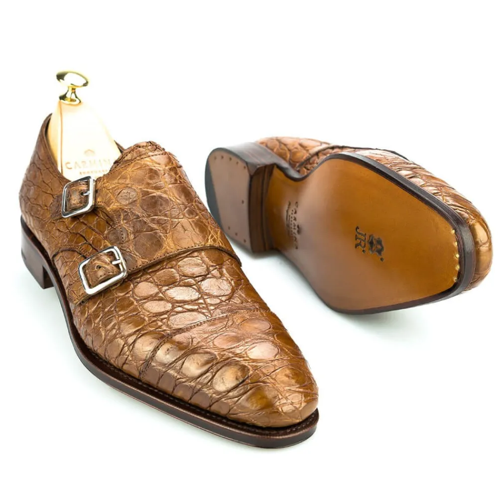 CROCODILE DOUBLE MONK SHOES 10003 SIMPSON | Carmina Store