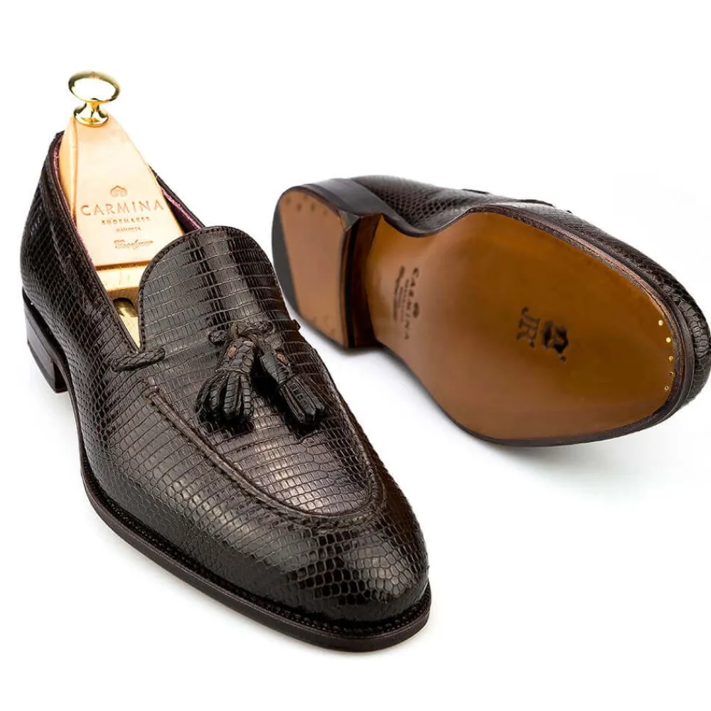 LIZARD TASSEL LOAFER 80215 UETAM | Carmina Discount