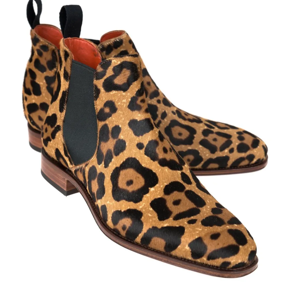 PONY LEOPARD CHELSEA BOOTS 1208 HILLS | Carmina Shop