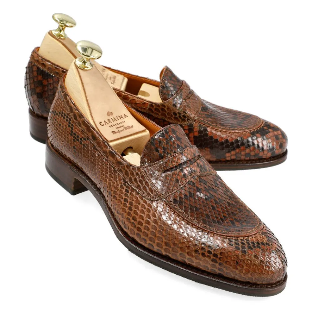 PYTHON WOMEN'S PENNY LOAFERS 1875 MADISON | Carmina Cheap