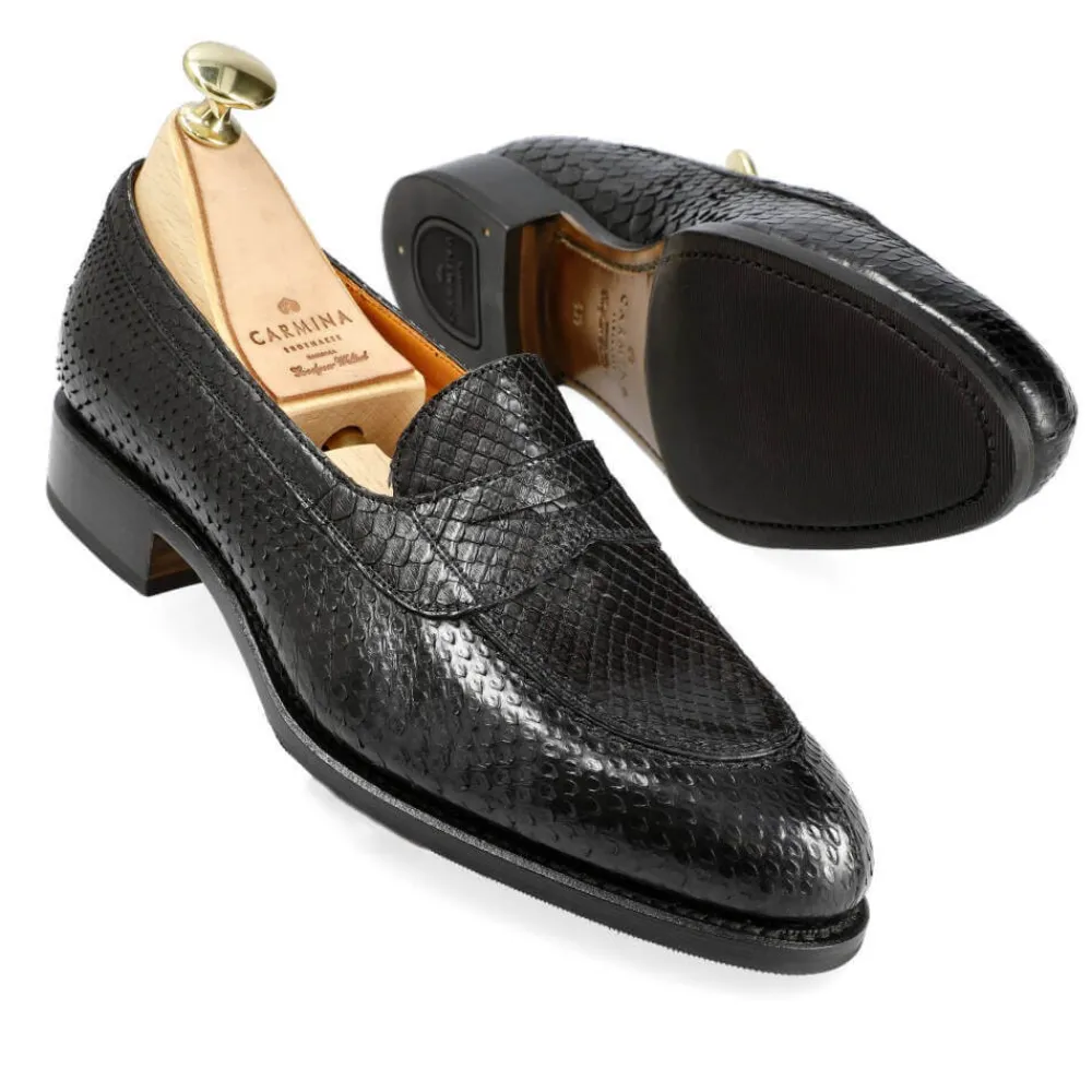 PYTHON WOMEN'S PENNY LOAFERS 1875 MADISON | Carmina Fashion