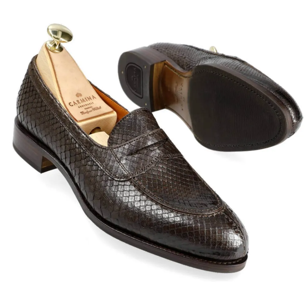 PYTHON WOMEN'S PENNY LOAFERS 1875 MADISON | Carmina Online