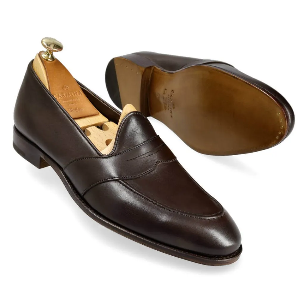 UNLINED FULL STRAP PENNY LOAFERS 80708 UETAM | Carmina Outlet